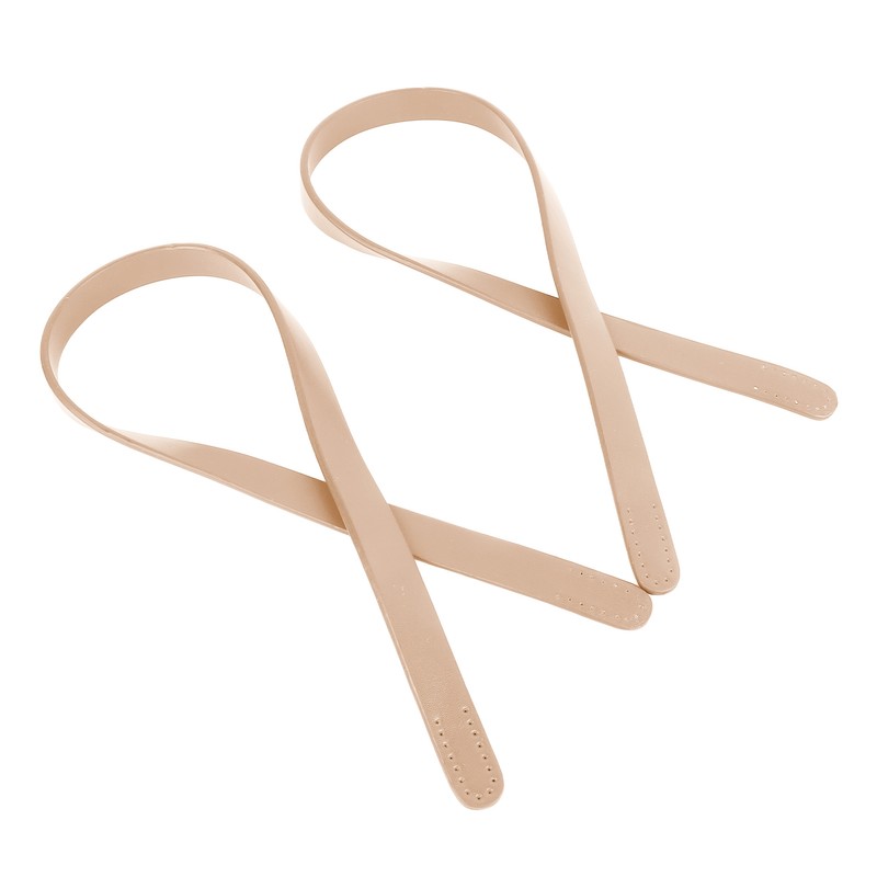 2Pcs Leather Bag Handles 25.6in Long 0.7in Wide Synthetic Leather