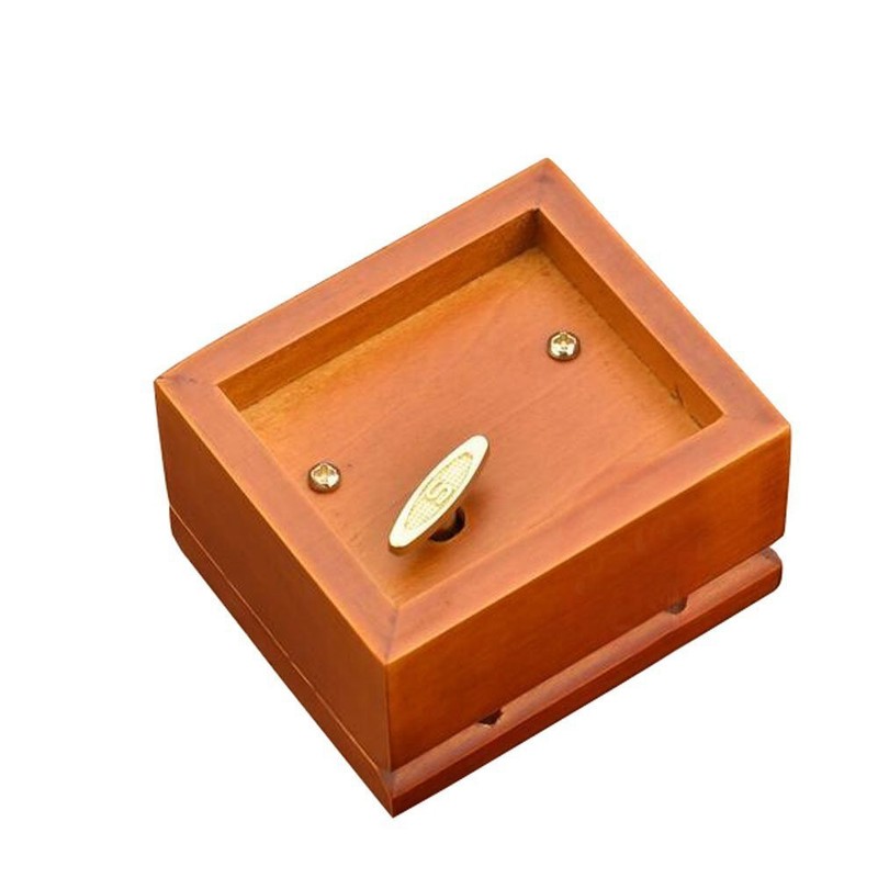 Wind-Up Wooden Music Box with Gold-Plating Movement in,Fur Elise,Brown