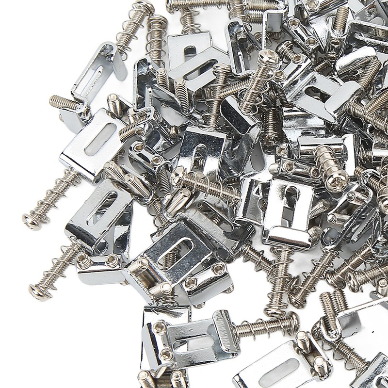 60Pcs Guitar Bridge Saddles Tuning Stability Silver No Burrs Easy