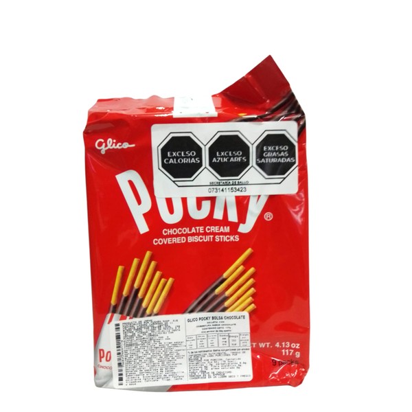Glico Pocky Bolsa Chocolate (Pack Familiar) - 117 G