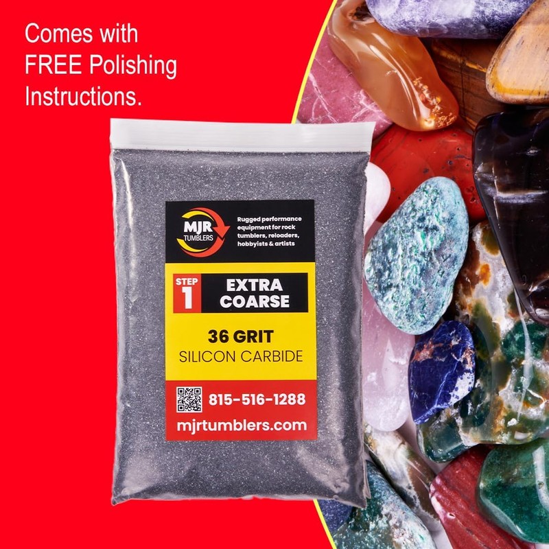5lb MJR Tumblers 36 Grit Premium Extra Coarse Extremely Fast