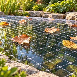 Pond Netting and Garden Bird Net – Lightweight Plastic Mesh for Balcony and Pond Coverage