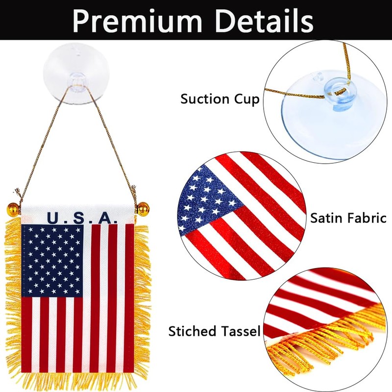 GSYLPFT 4 X 6 American Flag Small Mini US USA