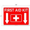 Kachy Signs (Set of 2) First Aid Kit Sign Sticker