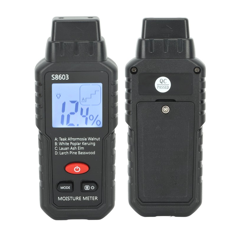 Digital Wood Moisture Meter ABS Wood Humidity Tester Light Weight
