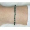 Echtes Smaragd Edelstein Armband mit facettierten 3mm Perlen - verschiedene