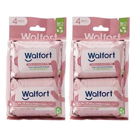 Walfort | Toallas Desmaquillantes con Agua Micelar, Limpieza Facial 3 en 1: Limpian, Desmaquillan e Hidratan (2, 4 Pack)
