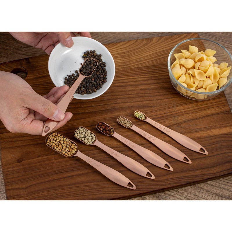 Accurate 18/8 Stainless Steel Measuring Spoons, Heavy Duty Good Handle