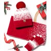 Remifa Winter Beanie Hat Scarf Gloves Set for Women, 3