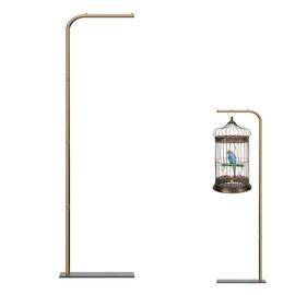 67 Inch High Hanging Bird Cage, Bird Cage Stand, Feeder Stand with Base, Suitable for Hanging Various Types of Birdcages(Weight Limit: Within 35 Pounds)