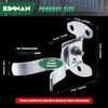 KINNAN 1-7/8'' Flat Back Wall Mount Fork Gate Latch, Chain