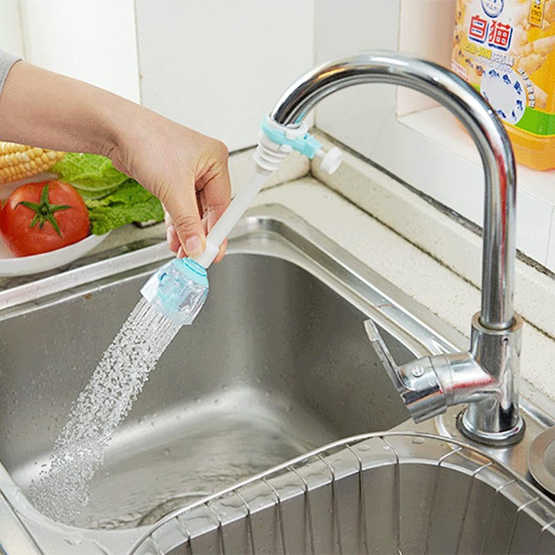 WANGCL 2 PCS Adjustable Faucet Extender 17.5cm Blue Tap Extender