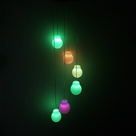 Amazing Wind Chime,Color Changing Butterfly Solar Wind Mobile Chimes Lights Hanging Wind Bell Light Night Hanging lamp for Patio Garden Lighting Home Decoration with Spinning Hook