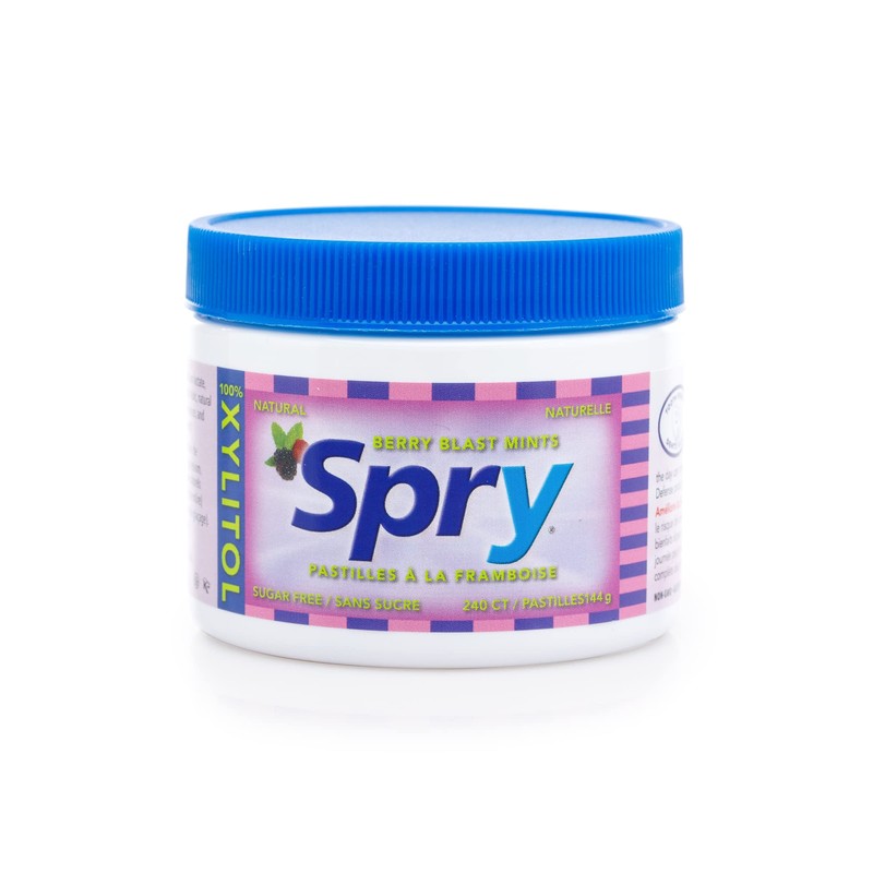 Spry Berry Blast Xylitol Mints, Sugar-Free Candy for Oral Health,