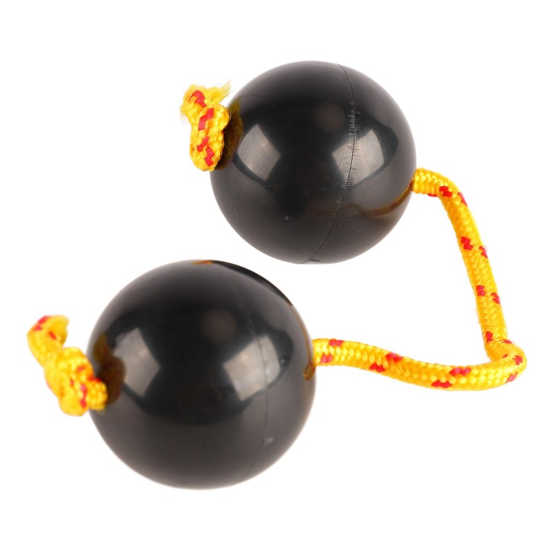 2pcs African Rhythm Ball Black Rhythm Shaker Rattle Ball for