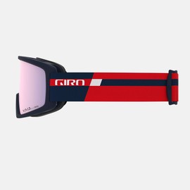 Giro Blok Ski Goggles - Snowboard Goggles for Men & Youth - Red Midnight Podium Strap with Vivid Apex Lens