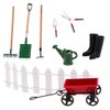9pcs Miniature Dollhouse Set 1:12 Mini Garden Tools for Dollhouse