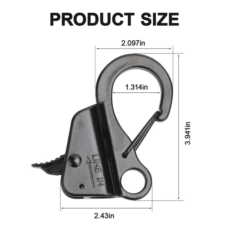Leero 2 Pack Stainless Steel Anchor Hook, Load Capacity 8,000