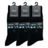 Gunze PL0125 Men's Polo Socks, Casual Rib One-Point, 5 Pairs,