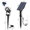 T-SUN Solar Spotlights Outdoor Waterproof, 2-in-1 Solar Landscape Spotlights Solar