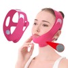 Face Lift Belt, Graphene Facial Lifting Band, V Shaped Belt Chin Up Lifting Face Outline Lifting V face Chin Strap (Rose Red)