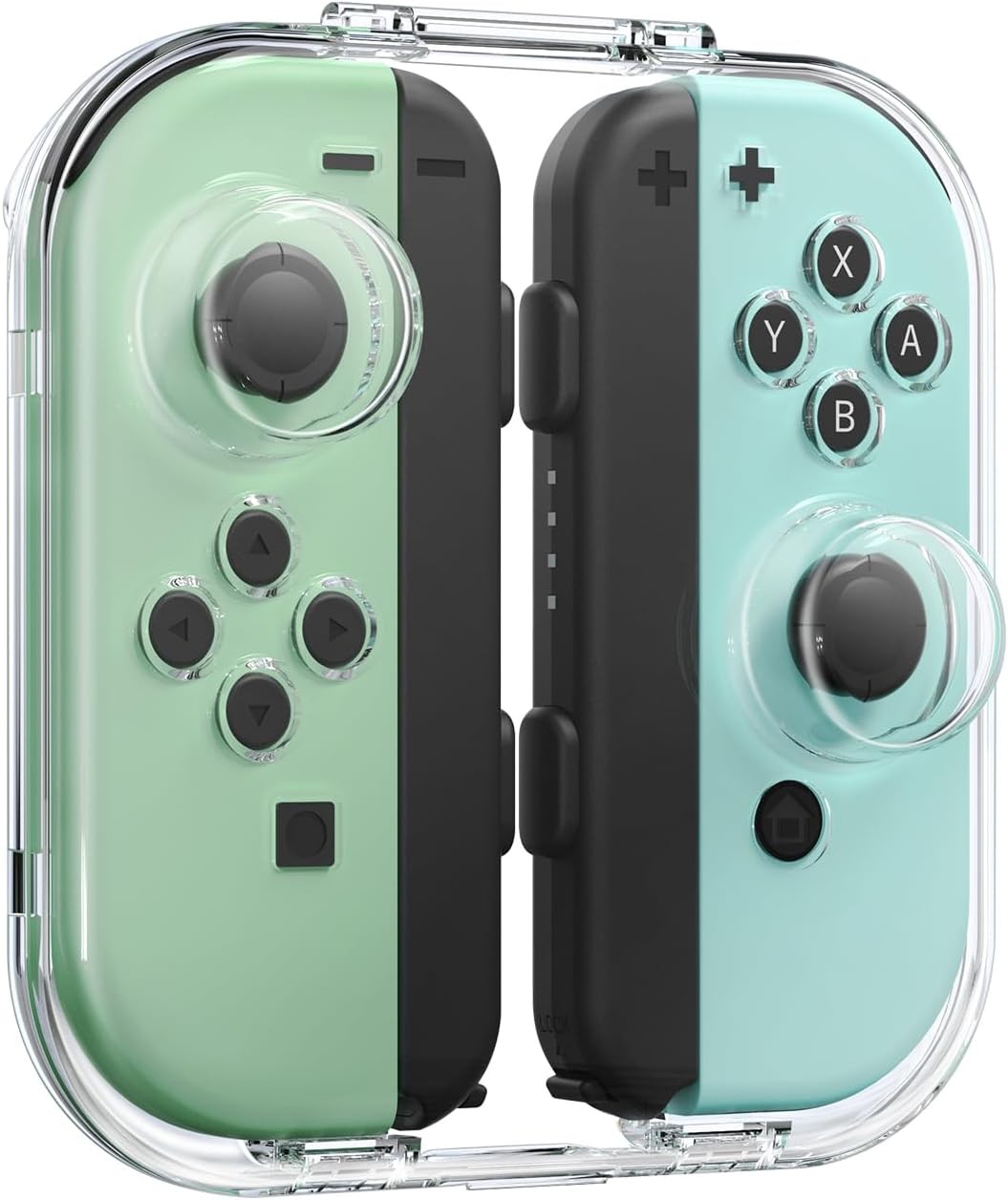 IINE Funda de Almacenamiento Transparente para Joypad, Caja Protectora Portátil a Prueba de Polvo Compatible con Switch Controller, SwitchOLED PC