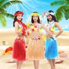 SMYAXUNW Hawaiian Luau Hula Grass Skirt 24 inch Fancy Stretch