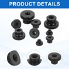 sourcing map 6Pcs Knurled Thumb Nuts, M8x16mm Carbon Steel Nut
