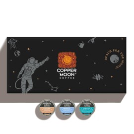 Copper Moon Single Serve Coffee Pods For Keurig K-Cup Brewers, Flavored Variety Pack (Caramel Vanilla, Tropical Coconut, Hawaiian Hazelnut), 60 Count