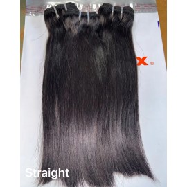 Unprocessed Raw Indian Hair Cuticle Aligned Human Hair Raw Vietnamese Burmese Curly Hair Bundle Wavy Extensionscolor: 1pcs Straight hair, Stretched Length: 16 Inches