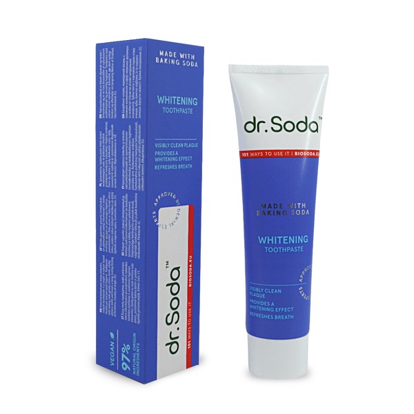 Dr Soda Teeth Whitening Toothpaste - Gentle Removal of Discoloration