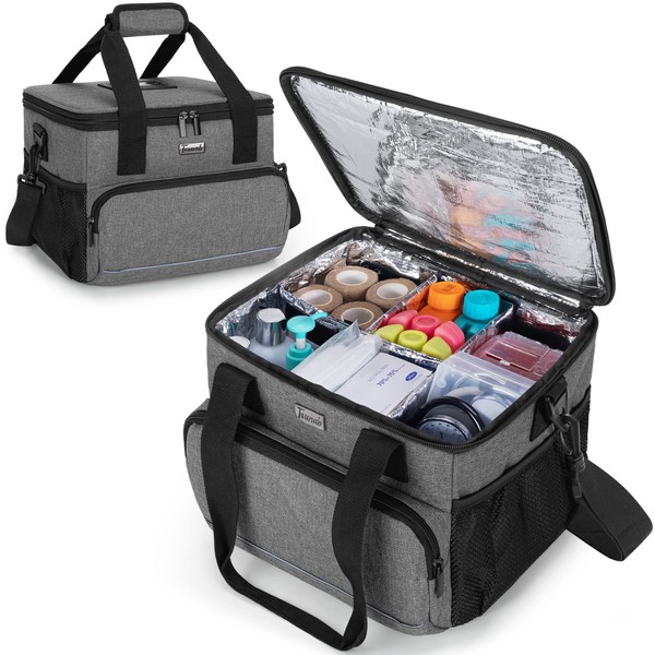 Trunab Bolsa médica aislada con separadores ajustables, suministros de medicina