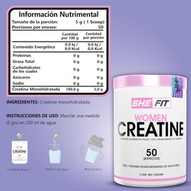 Women creatine, creatina monohidratada 100% pura, creatina para mujer (WOMEN CREATINE + MAGNESIO 100CAPS + VITAMINA C)