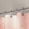 Titanker Shower Curtain Hooks Rings, Rust-Resistant Metal Double Glide Shower
