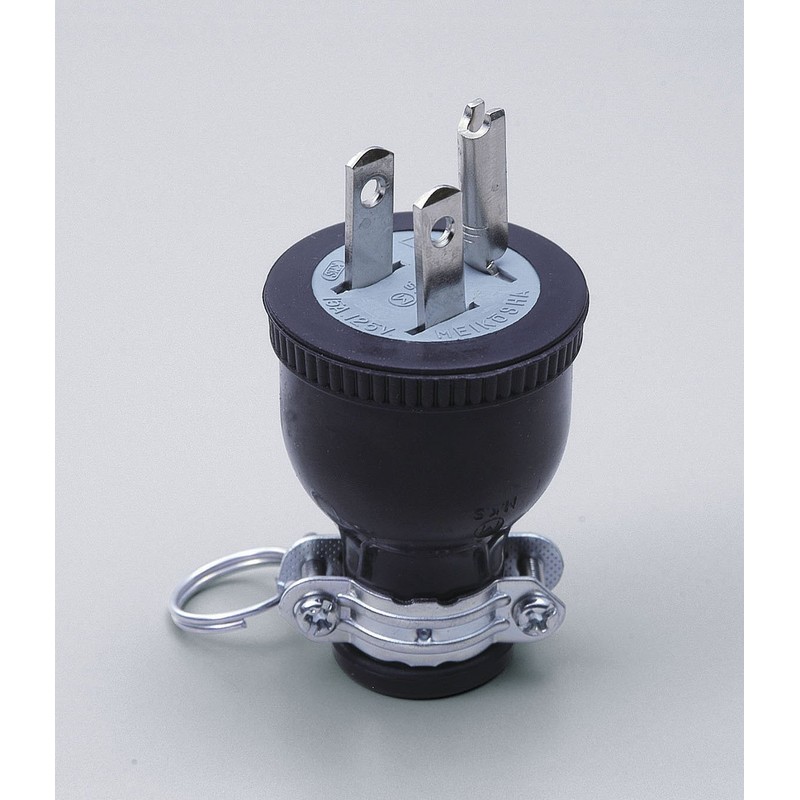 エルパ (ELPA) ゴムプラグ接地2P 配線 コンセント 125V 15A A-161H