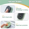 Liquid Adding Soft Fur Cleaning Brush, Multifunctional Cleaning Brush with