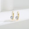 14K Gold Earrings for Women,Gold Dangle Earrings Cubic Zirconia Hoops