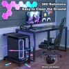 Height Adjustable Computer Tower Stand with Charge Station and USB