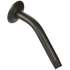 Westbrass 1/2" x 8" Shower Arm with Sure Grip Flange, Oil Rubbed Bronze, D301-1-12