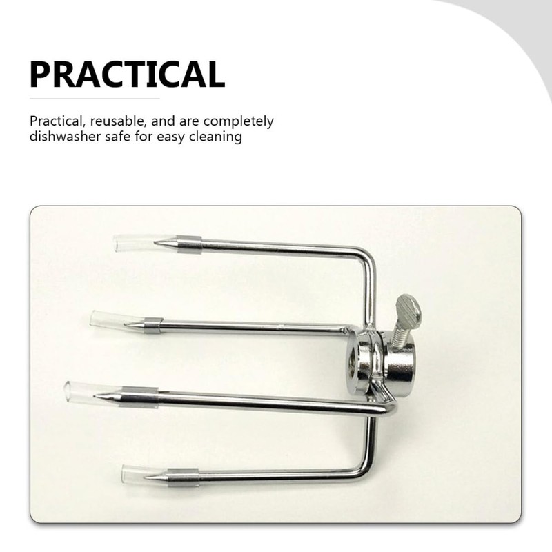 BESPORTBLE 2pcs Rotisserie Meat Forks Durable Iron Barbecue Forks for