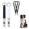 JOJIU 2 Pack Dog Whistle,Adjustable Frequency Silent Dog Whistle,Dog Training