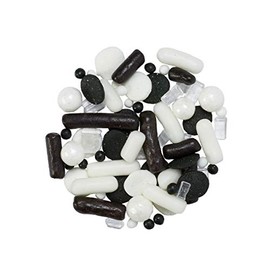Oasis Supply Edible Graduation Fusion Mix, Sprinkles, Quins, Nonpareils, Candy Pearls, & Con AA Sugar to Decorate Cakes, Cupcake, Brownies, Ice Cream & Donuts (24 OZ)