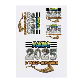 Azeeda 4 x '2025 zum Vermächtnis machen' Temporäre Tattoos - Wasserfest, Hautfreundlich & Ungiftig · Transfers in Verschiedenen Größen (TO00081066)