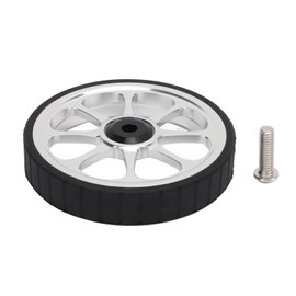 Folding Bike Easy Wheel, Brompton Aluminium Alloy 82 mm Widened Bearing Easy Wheel for Brompton 3sixty Folding Bike (Silver) Bicycles