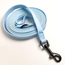 Blue Waterproof Dog Training Leash,Long Line Heavy Duty Outdoor Recall Lead 10ft 15ft 16ft 20ft 30ft 50ft for Small Medium Large Dog (16FT)