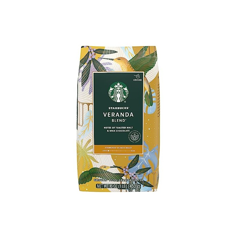 Starbucks - SBK11019631 Premium Blonde Roast Ground Coffee, 1 lb