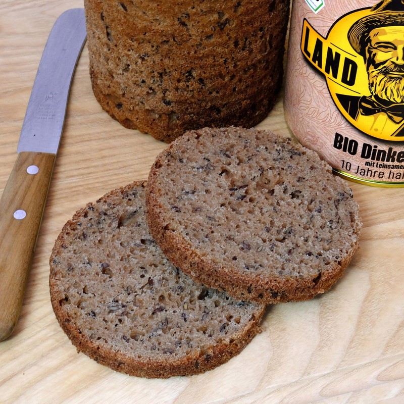 LANDSTREICHER Demeter Organic Canned Bread, 10 Year Shelf Life (1,