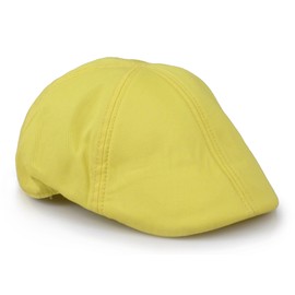 The Sox Market Mens Cotton Duckbill Colorful Cap Golf Driving Ivy Cabbie Hat (Banana)