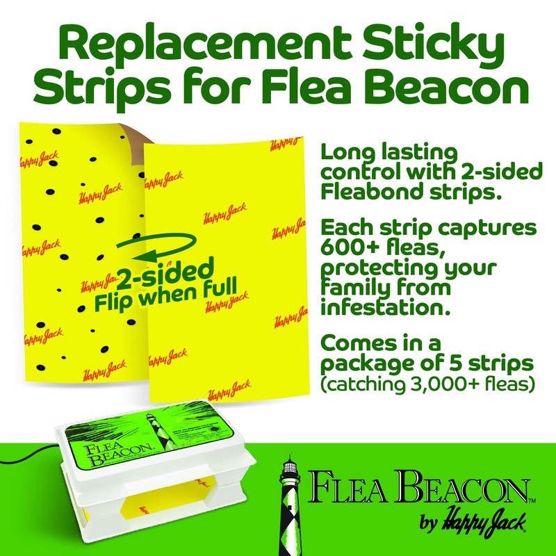 Happy Jack Gardstrips Replacement Glue Pads for Flea Traps, Attracts