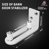 Akso Aoyupe Barn Sliding Door Floor Fixed Rails, Adjustable Stay